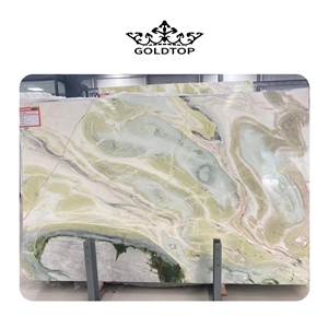 LUXURY GLOSSY WIZARD OF OZ GREEN MARBLE TILES AND SLABS