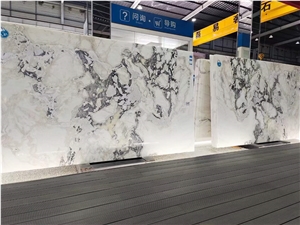 Modern Style High Quality Oyster White Marble Slabs