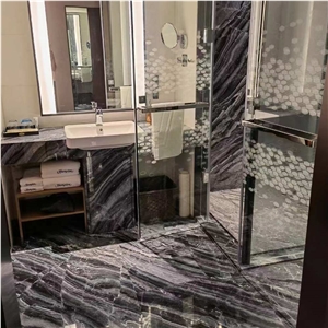 Polished Galaxy Wood Marble For Bathroom Wall Tiles