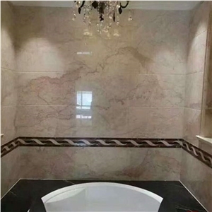 POLISHED SLABS TILES MARBLE CREAM ROSE MARBLE