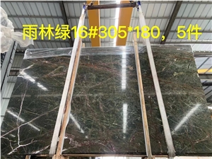 Rainforest Green Marble Slabs And Tiles