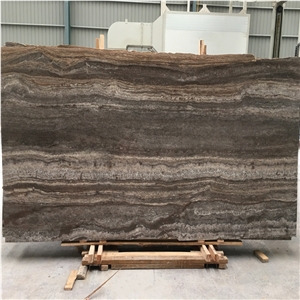 Silver Grey Travertine Slabs For Wall Panel