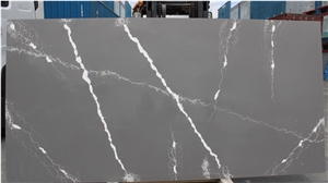 NQ0298 Grey Marble Look Calacatta With White Veinings