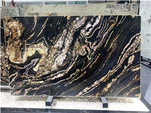 Golden Viper Granite Slab Cosmic Gold Granite Slab