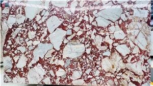 Italy Breccia Skiros Rossa Marble Slabs