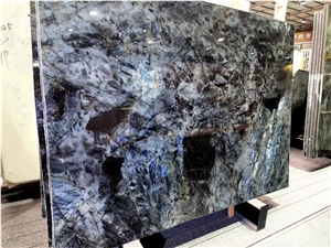 Natural Labradorite Blue Granite Slab