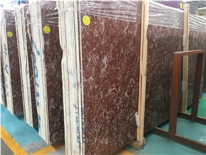 Polished Cheap Rose Red Marble Slab