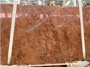 Polished Cheap Rose Red Marble Slab