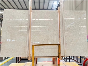 White Rose Beige Marble Slab