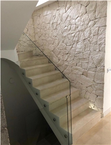 CALIZA POLAR White Limestone Irregular Flagstone For Walling
