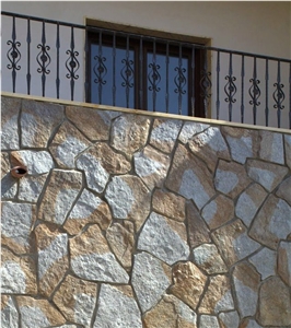 PLATA BICOLOR Quartzite Irregular Flagstone Walling, Flooring