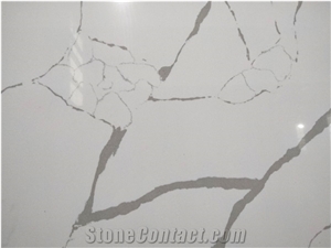 LQ-807 Calacatta Quartz Surface Nsf Artificial Stone