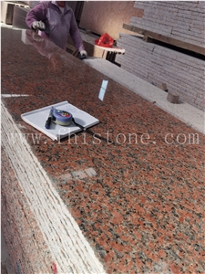 G562 Granite Polished Tiles China Maple Red Dark Red