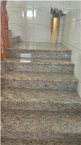 Giallo Santa Cecilia Granite Steps And Risers