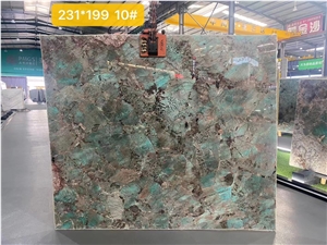 Luxury Amazonite Green Granite Slab And Tile For Decoration