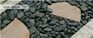 Sulu Black Flat Pebble Stone, And More
