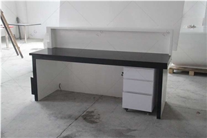 Bespoke Artificial Stone Solid Surface Small Salon Reception Counter