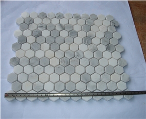 Decorative Hexagon Mosaic Tiles Wall Mosaic For Sale