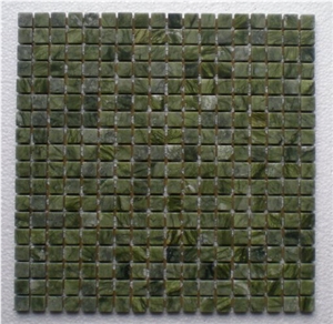 Green Marble Basketweave Mosaic Tiles Wholesale Mosaic Pattern