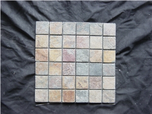 Mosaic Tiles Natural Slate Mosaic Pattern