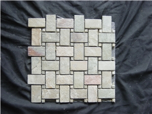 Natural Slate Mosaic Tiles Decorative Wall Mosaic