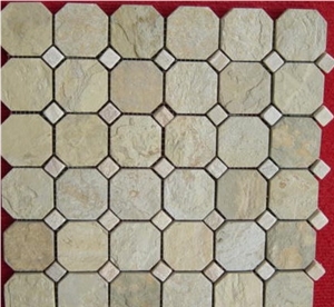Natural Slate Pattern Floor Stone Mosaic