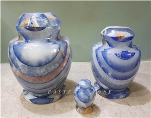 Himalayan White Marble Colored Cremation Urns