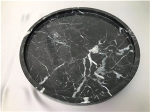Black Marquina Marble Tray,Dining Accessories
