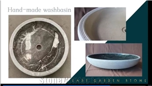 Green Marble  Bathroom Wash Basins Vessel Sinks
