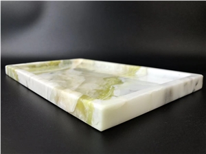 Green Marble Tray Marble, Kitchen Accessories