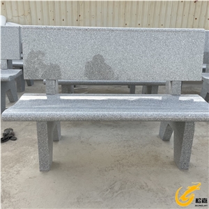 China Factory Silver Grey Granite Garden Benches