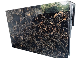 China Black Portoro Marble With Favorable Price