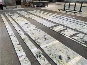 Ice Green Marble Floor Tiles For Project