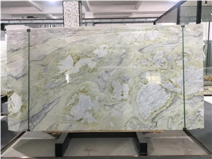 Light Green Cold Jade Marble Slab For Project