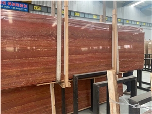 New Arrival Red Travertine Marble Slab&Tiles For Project