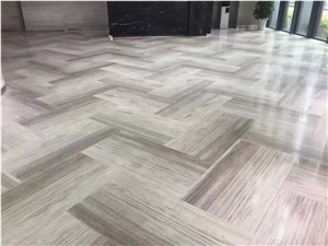 Premium Quality Grey Wooden Marble Slab For Project