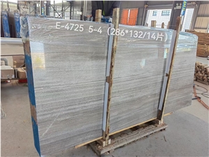 Premium Quality Grey Wooden Marble Slab For Project