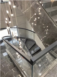 Wyndham Grey Marble Stairs