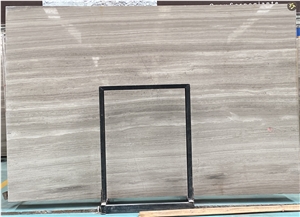 White Wooden Marble Polished Slabs 2400Mmx1200mm Up