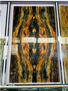 Brazilian Fire Phoenix Quartzite Slabs