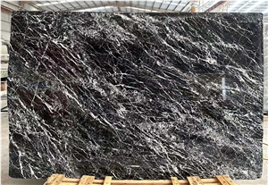 Italy Black Marble Slabs