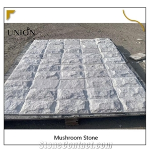 White Mushroom Stone Wall Cladding Split Face Stone Tiles