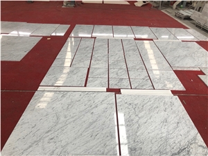Bianco Carrara White Marble Floor Tiles