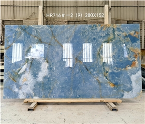 Blue Onyx Stone Slabs For Wall Feature
