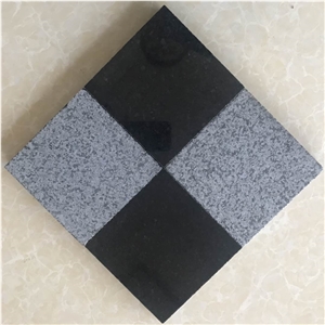 Absolute Black Granite Tiles 12X12 China Black Granite Tile