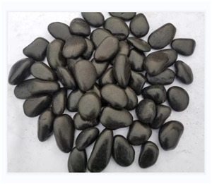 Fine Quality High Polished Black River Stone Pebbles