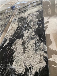 China Jet Mist Glacier Black  Polished Slabs And Tiles