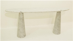 Carrara White Console Tables For Living Room Furniture