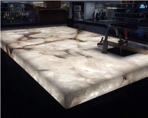 Cristallo White Quartzite Slabs Flooring