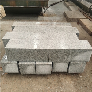 Cheap China G603 Diamond Grey Granite Machine Cut Side Stone